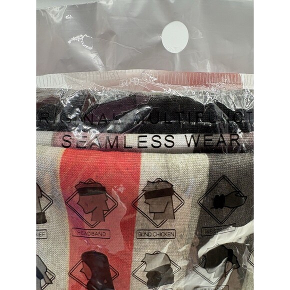 NEW Skull Flag Face Mask Pull Up Neck Gaiter Mask Seamless Headband Neckerchief - Picture 4 of 5